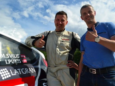 M. Sviļa un I. Pūķa pirmie treniņi ar Ford Fiesta R5