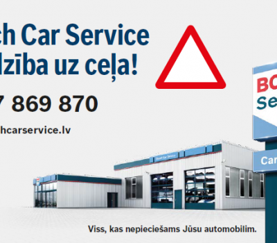 Bosch Car Service jaunais pakalpojums - 24 stundu tehniskā palīdzība ceļā 