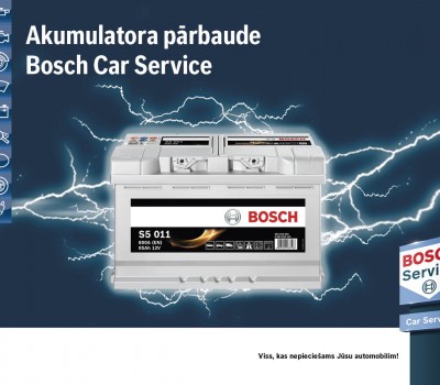 Akumulatora pārbaude Bosch Car Service