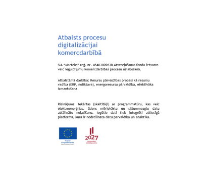 Projekts: Atbalsts procesu digitalizācijai komercdarbībā 